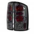 Altezza Euro Style Tail Light Lamp For 2002-2006 Dodge Ram 1500 2500 3500 Metallic Chrome Smoke Lens Driver And Passenger Side 