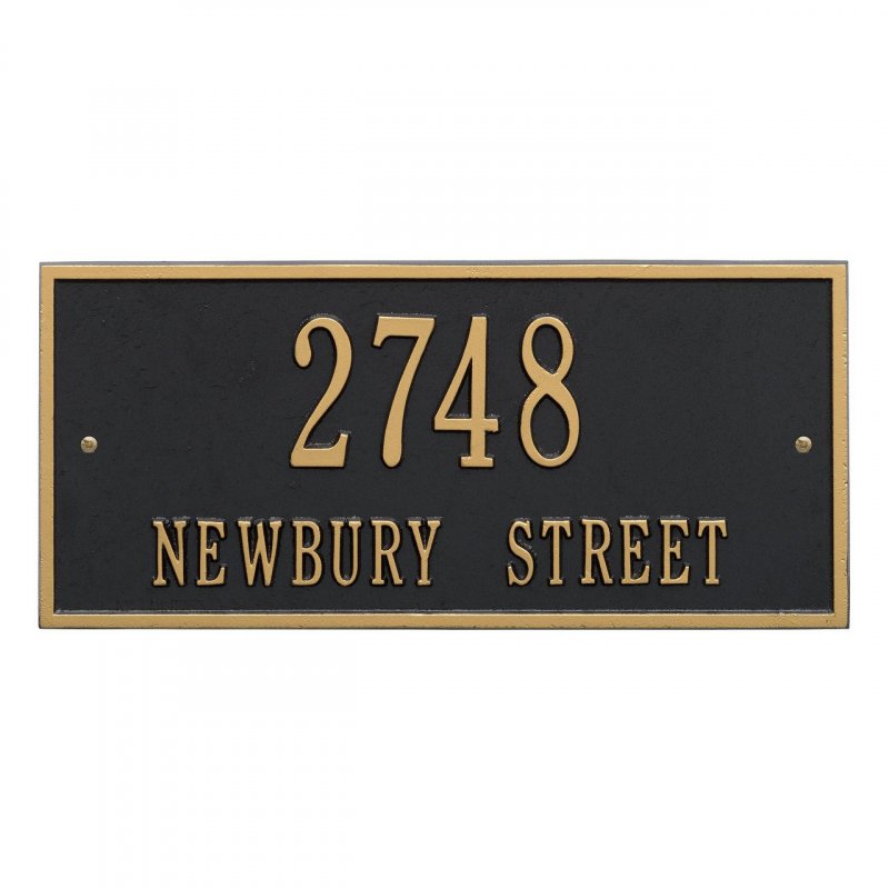 Customized Hartford 2 Line Aluminum Address Plaque 16 W X 7 25 H