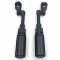 Smt Motorcycle Black Long Angled Adjustable Peg Mounting Kit Eagle Style Footrest For V-star Roadstar Suzuki Boulevard 1-1 2