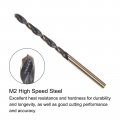 Uxcell 12pcs Jobber Drill Bits 3mm 0 118 Black Nitride Gold Titanium Coated M2 High Speed Steel Hss Twist For Stainless