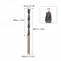 Uxcell 12pcs Jobber Drill Bits 3mm 0 118 Black Nitride Gold Titanium Coated M2 High Speed Steel Hss Twist For Stainless