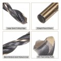 Uxcell 12pcs Jobber Drill Bits 3mm 0 118 Black Nitride Gold Titanium Coated M2 High Speed Steel Hss Twist For Stainless