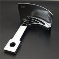 Hongk- Motorcycle Chrome Curved Mount License Plate Tag Holder Bracket Compatible With Warrior V-max B01djj5w2o