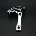 Hongk- Motorcycle Chrome Curved Mount License Plate Tag Holder Bracket Compatible With Warrior V-max B01djj5w2o