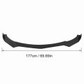 Car Front Bumper Lip Spoiler Splitters Body Kit Carbon Fiber Style Universal For Civicaccord Professional Accessories Use