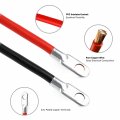 Cartman 4awg 18-inch Battery Cables Set With Terminals 3 8-inch Lugs Positive And Negative For Motorcycle Automotive Marine