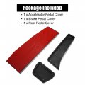 X Autohaux 3pcs Accelerator Pedal And Brake Cover Set For Bmw 1 2 3 4 Series F20 F21 F22 F23 F30 F31 F32 F33 F34 F36 Metal