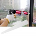 30pcs Caulk Nozzle Silicone Caulking Screw On Sealant Gun Tips Replacement Extension Tool Supplies White Suction Head Design