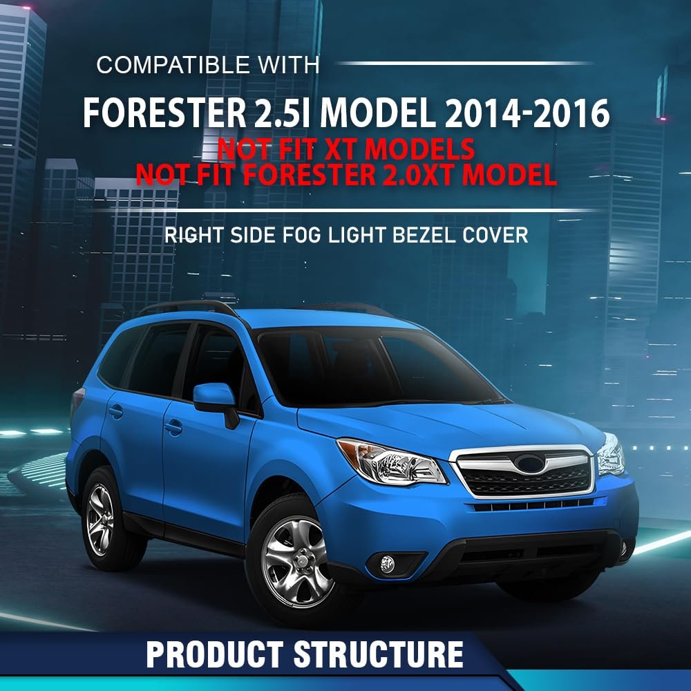 Fog Light Bezel Cover Right Passenger Side For Subaru Forester 2 5i Model014-2016 Not Fit Xt 2 0xt Models 57731sg020 Su1039108