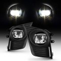 Chrome Housing Led Front Bumper Fog Light Driving Lamp Assembly For 2014-2017 Lexus Ct200h Base Model Bezel Universal Wiring 
