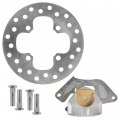 Caltric Brake Caliper Right Front With Disc And Studs Compatible Honda Rancher Trx420te 2014-2022
