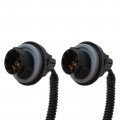 1 Pair License Plate Lights Cover Lens Socket Rear Lamp Wire Harness For 1999 To 2004 Silverado 2500 New Version