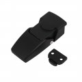 Cabinet Drawer Rubber Security Non-core Toggle Hasp Latch Lock Matte Black 