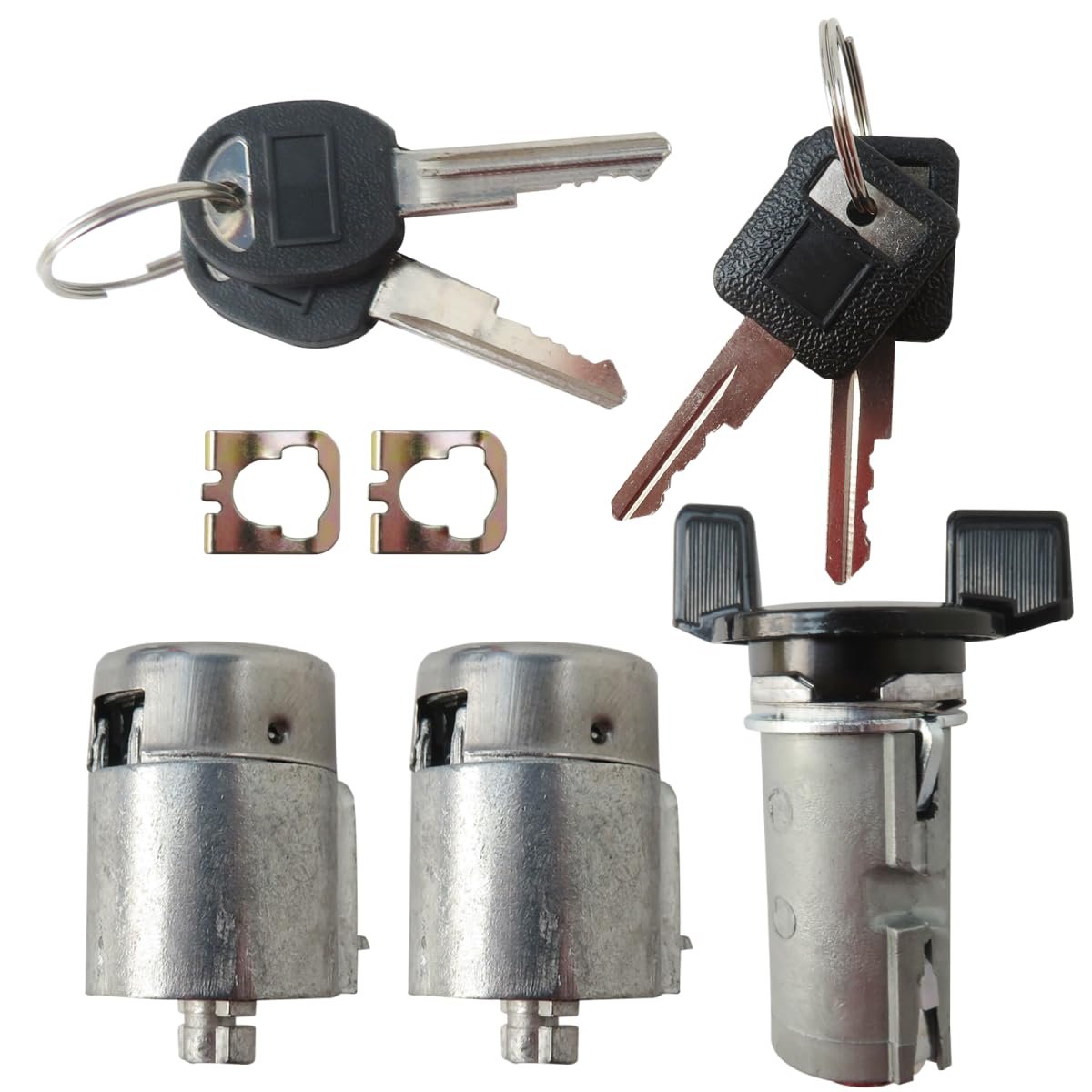 Ignition Key Switch Cylinder Set 701400 700843 Car Lock Kit Fit For Chevrolet C1500 Base Extended Cab Pickup 2-door 5 7l 350cu
