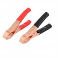 Uxcell Copper Plated Insulated Battery Clips Clamps 30a Red Black 6 Pairs