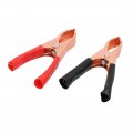 Uxcell Copper Plated Insulated Battery Clips Clamps 30a Red Black 6 Pairs