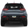 Ipick Image Black Real 3k Carbon Fiber Finish Abs Plastic License Plate Frame For Jeep Trailhawk