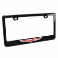 Ipick Image Black Real 3k Carbon Fiber Finish Abs Plastic License Plate Frame For Jeep Trailhawk