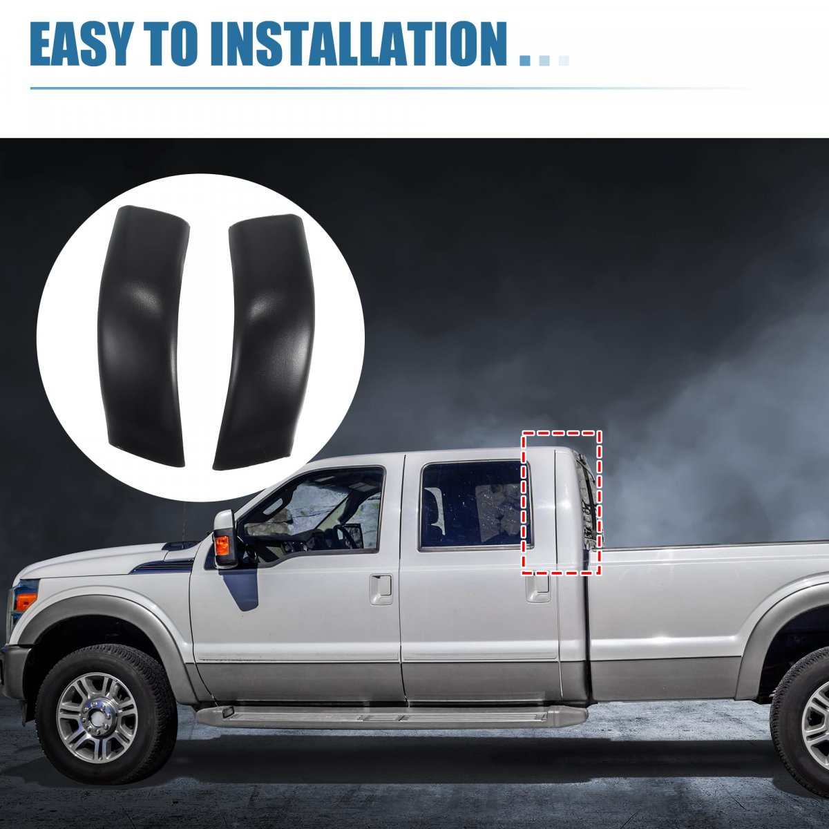 Roof Trim Panel No Yc3z-2551729-ptm Exterior Cab For Ford F-250 F-350 F-450 F-550 Super Duty Left Right Side Decorative Strip
