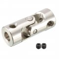 Uxcell 5pcs 4mm To Inner Dia Rotatable Universal Steering Shaft U Joint Coupler L23xd9