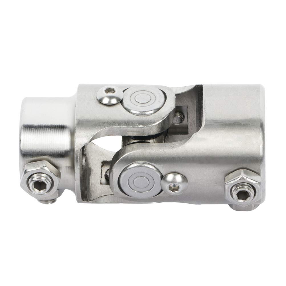 Steering U Joint Shaft Coupler 3 4 In Dd By 1 Chrome Universal 83mm For Automotive Parts Muscle Cars And Street Rods