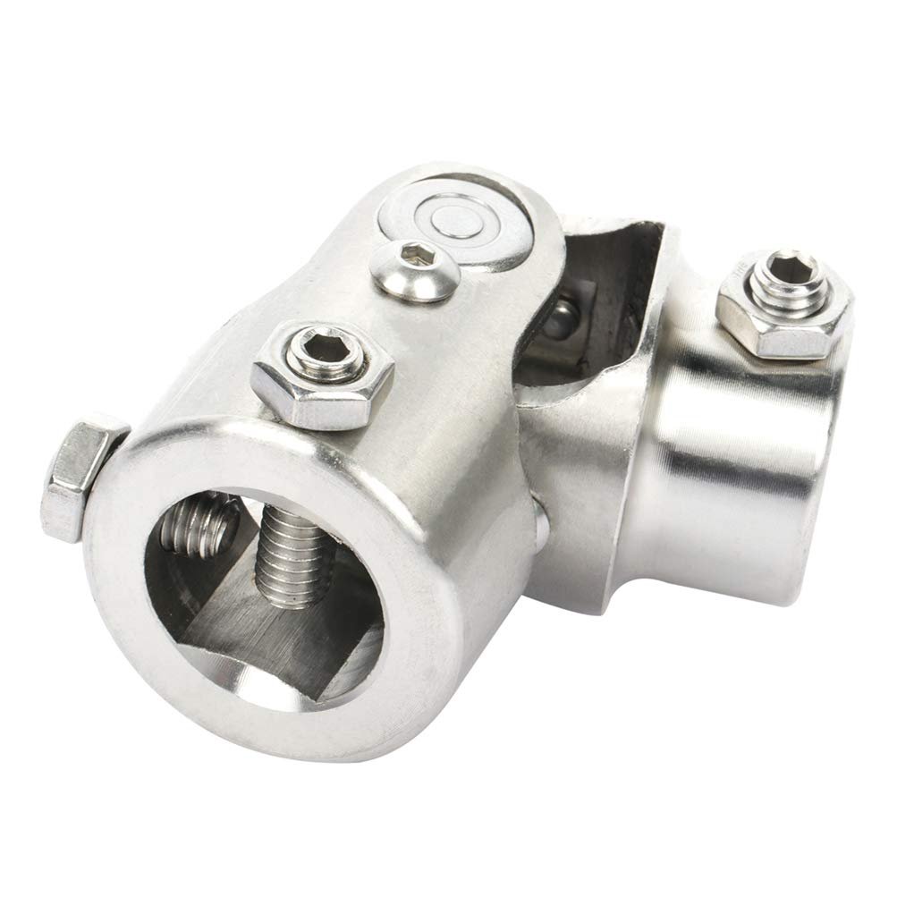 Steering U Joint Shaft Coupler 3 4 In Dd By 1 Chrome Universal 83mm For Automotive Parts Muscle Cars And Street Rods