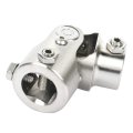 Steering U Joint Shaft Coupler 3 4 In Dd By 1 Chrome Universal 83mm For Automotive Parts Muscle Cars And Street Rods
