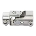 Steering U Joint Shaft Coupler 3 4 In Dd By 1 Chrome Universal 83mm For Automotive Parts Muscle Cars And Street Rods