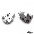 Xkh- Compatible With 2001-2005 Fjr300 Fjr1300 1 Up 1 75 Back Handlebar Risers Lift Kit Comfortable Riding Position Silver P N