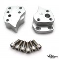 Xkh- Compatible With 2001-2005 Fjr300 Fjr1300 1 Up 1 75 Back Handlebar Risers Lift Kit Comfortable Riding Position Silver P N