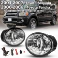 Fog Lights Lamps Assembly Fit For Toyota Sequoia 2001-2007 Tundra 2000-2006 Driver Passenger Replacement Cbus30-0076-09 