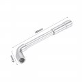 Uxcell 12mm Metric L Shaped Angled Hex Socket Wrench Chrome Plated Cr-v