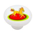 Circus Horse Decorative High Gloss Ceramic Drawer Knob 