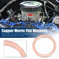 Uxcell 10 Pcs M16 X 20mm 2mm Copper Flat Washer Sealing Ring For Screw Bolt Nut