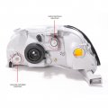 Headlightsdepot For Honda Civic 96-98 Includes Right Passenger Side Headlight