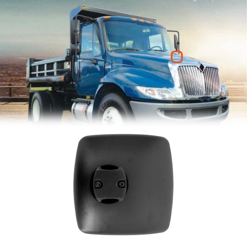 Rear View Mirror Black Wide Angle Lower For International 4300 4400 7400 7600 8500 8600 Durastar Workstar Transtar Prostar