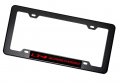 Erpart Black Carbon Fiber Look License Plate Frame With Lt4 Supercharged Red On Highly Polished Real Aluminum Emblem