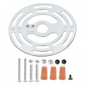 Light Fixture Crossbar Kit 4 Inch Diameter Round Mounting Bracket With Screws And Nuts For Chandelier Wall Lighting 