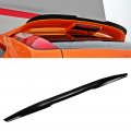 Trunk Spoiler Lip Rubber Glossy Black Rear Roof Tail Wing Anti Universal For Car