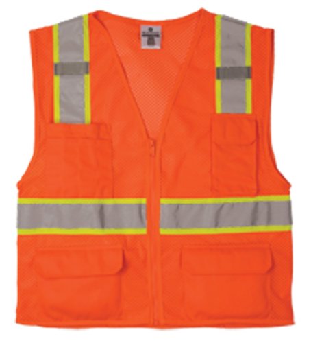 Ml Kishigo 1196 Ultra-cool Polyester Mesh Multi-pocket Vest Medium Orange