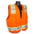 Radians Sv62zotx Class 2 Two Tone Surveyor Safety Vests Solid Twill Orange 2 Extra Large 