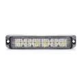 Abrams Sae Class-1 Flex Amber White 36w 12 Led Snow Plow Truck Vehicle Grille Light Head Surface Mount Strobe Warning 