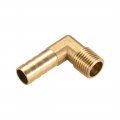 Uxcell Brass Barb Hose Fitting 90 Degree Elbow 10mm Barbed To 1 4 Pt Male Pipe Adapter Connector 2pcs