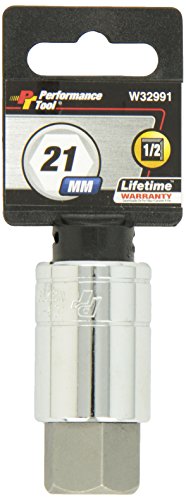Performance Tool W32991 1 2 Drive Hex Bit Socket 21mm