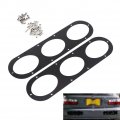 Rear Bumper Air Diversion Diffuser Panels 2 Pcs Universal Aluminium Alloy Car Race Panel Styling