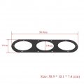 Rear Bumper Air Diversion Diffuser Panels 2 Pcs Universal Aluminium Alloy Car Race Panel Styling