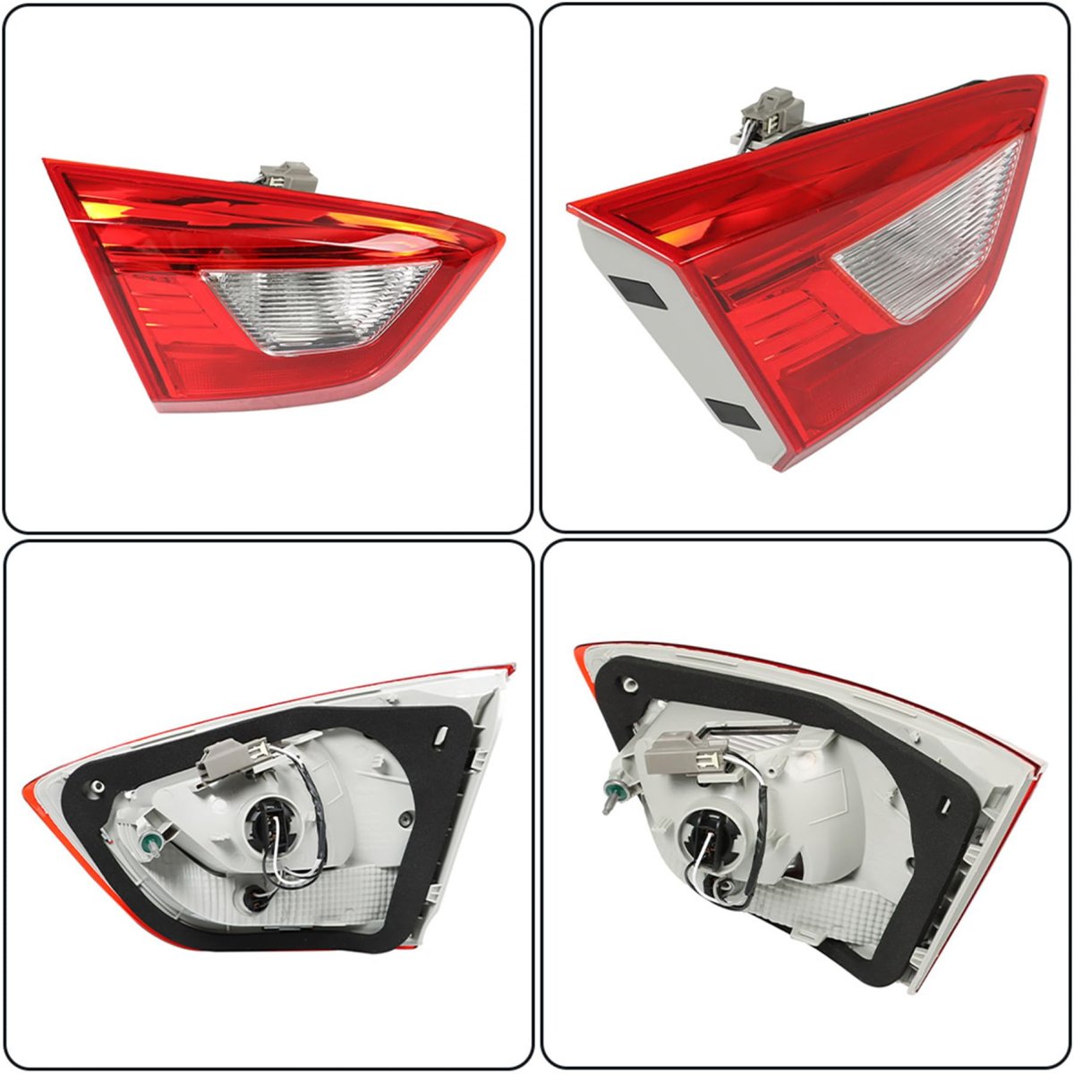 Clear Lens Left Driver Side Tail Light Replacement For Cruze 2016-2019 Gm2802116 Rear Brake Inner Lamp