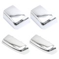 1 Pair Chromed Tow Mirror Cap Covers For Chevy Silverado And Gmc Sierra 2014 2019 Replaces 23444119 23444120 23444125 23444126 