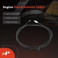 A-premium Front Hood Latch Release Cable Without Handle Compatible With Ford F-150 1997-2003 F-250 1997-1999 Heritage 2004