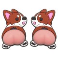 Car Door Anti Collision Protector 2 Pcs Pvc Cutetoon Stickers 3d Silicone Butt Car Scratch 